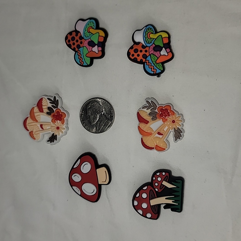 Mushroom Croc Charms Jibbits